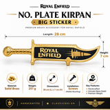 No. Plate Kirpan Big Sticker
