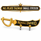 NO. Plate Talwar small Black Sticker