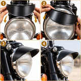 Headlight Shade Black