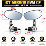 GT Mirror Oval CP (Universal)