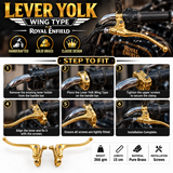 Lever yolk wing type