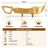 NO. Plate Talwar Medium Brass Plain