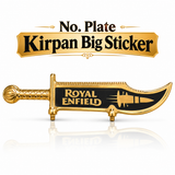 No. Plate Kirpan Big Sticker