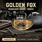 Headlight Shade Brass Painted