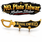 NO. Plate Talwar Medium Black Sticker