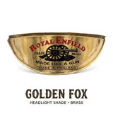 Headlight Shade Brass Painted