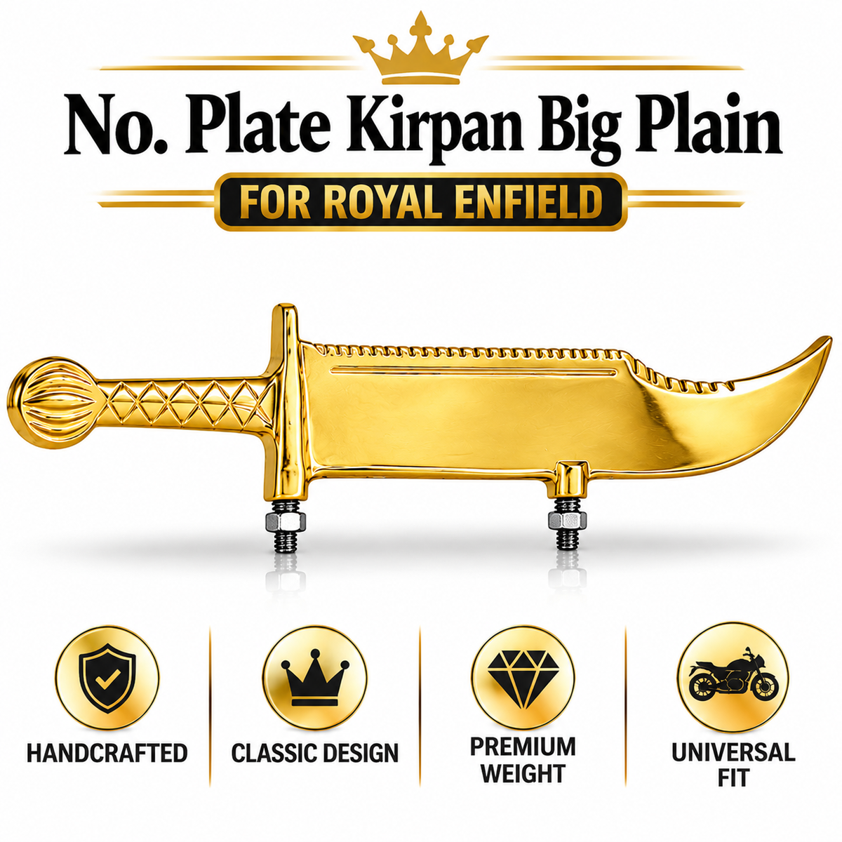 No. Plate kirpan Big Plain