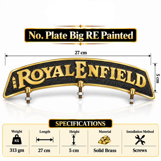 No. Plate Big RE Painted