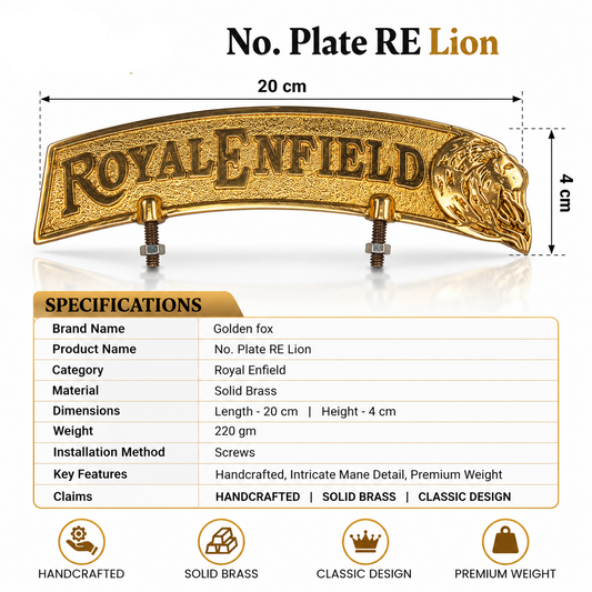 No. Plate RE Lion
