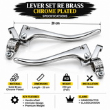 Lever Set RE Brass Chrome Plated