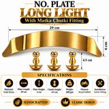 No. Plate Long Light With Matka Chutki Fitting