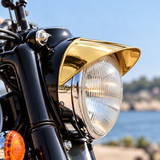 Headlight Shade Brass Plain