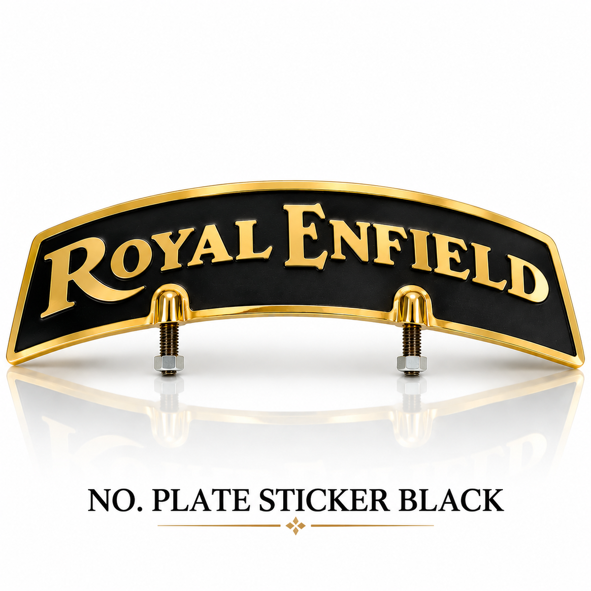 NO. Plate Sticker Black