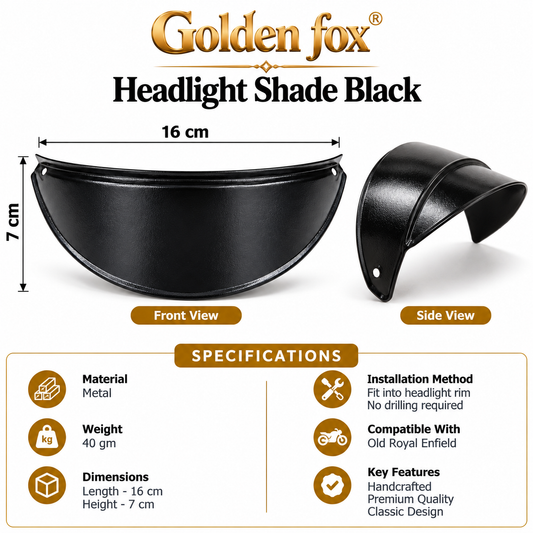 Headlight Shade Black
