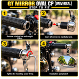 GT Mirror Oval CP (Universal)