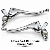 Lever Set RE Brass Chrome Plated