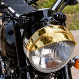 Headlight Shade Brass Plain