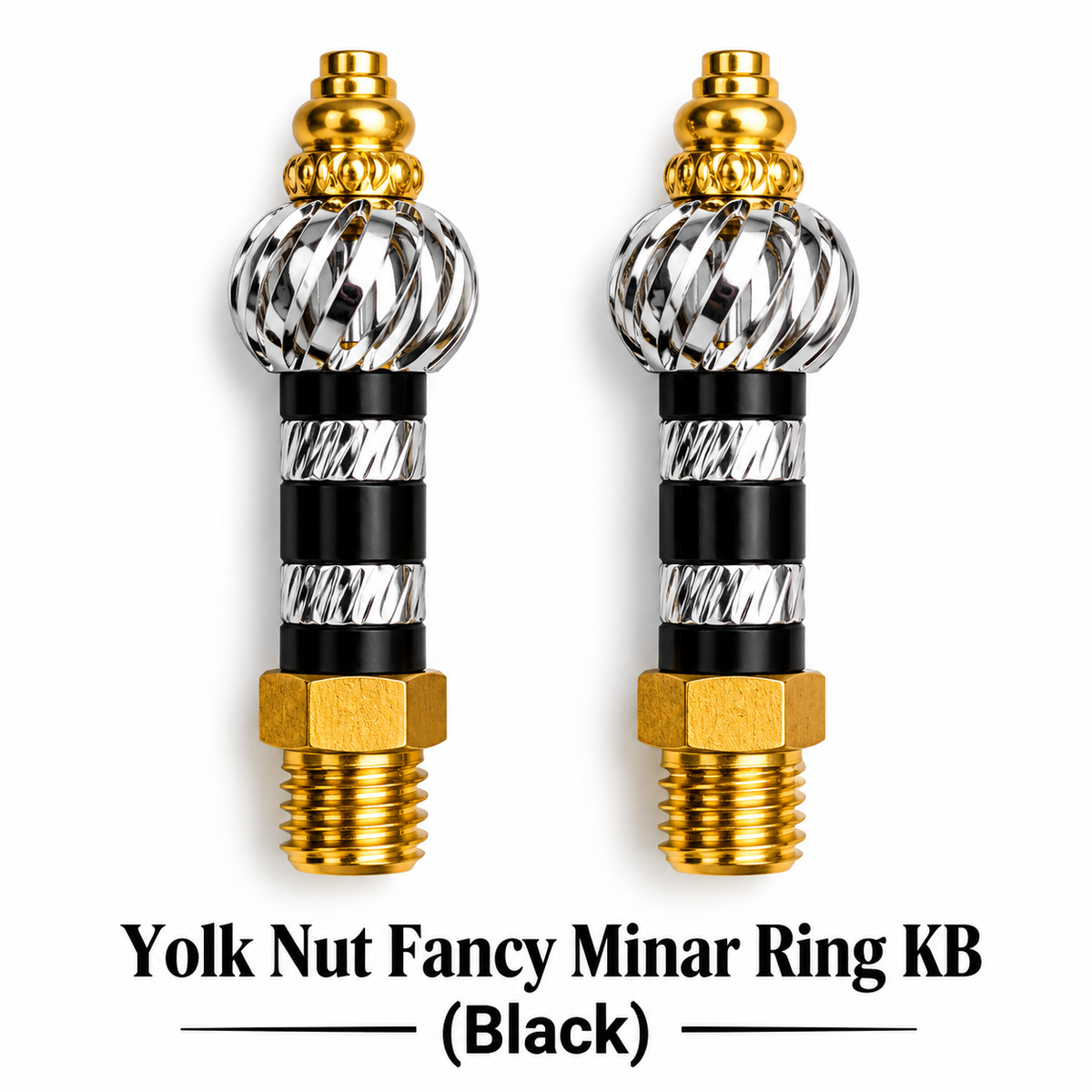 Yolk Nut Fancy Minar Ring KB (Black)
