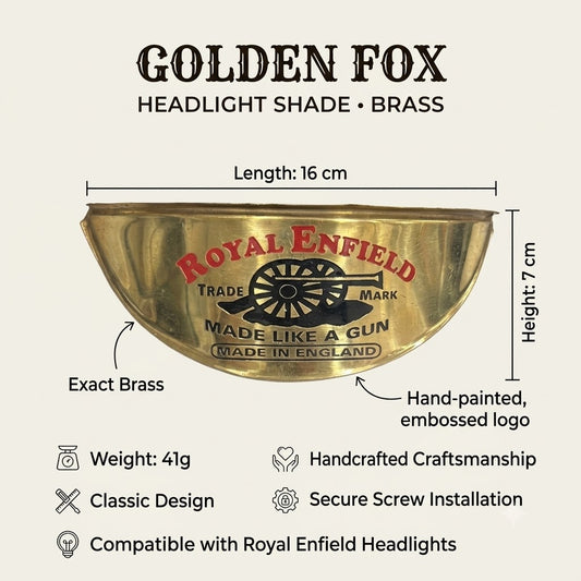 Headlight Shade Brass Painted