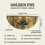 Headlight Shade Brass Painted
