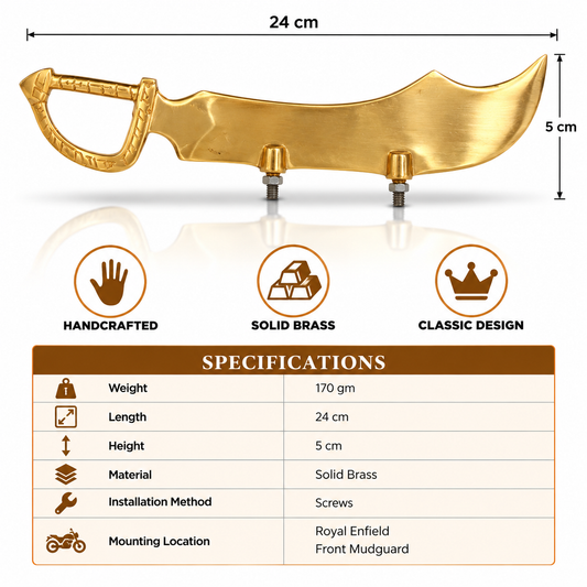 NO. Plate Talwar Medium Brass Plain