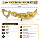 NO. Plate Talwar Big Br Royal Enfield