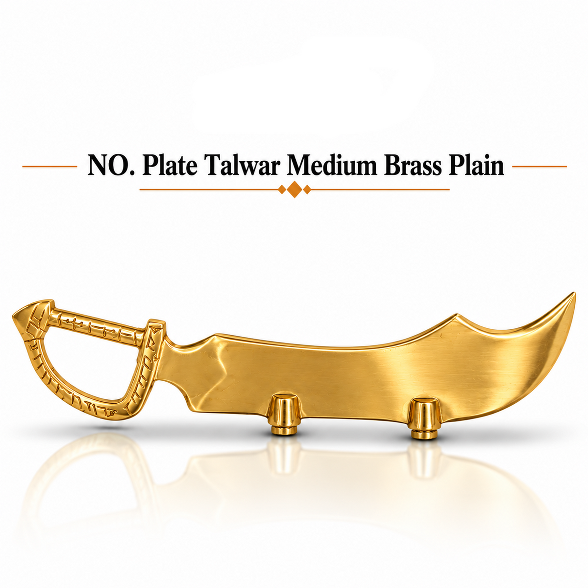 NO. Plate Talwar Medium Brass Plain