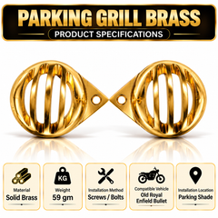 Parking grill Brass