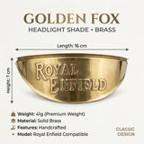 Headlight Shade Brass