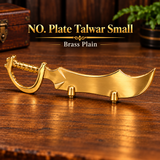 NO. Plate Talwar Small Brass Plain