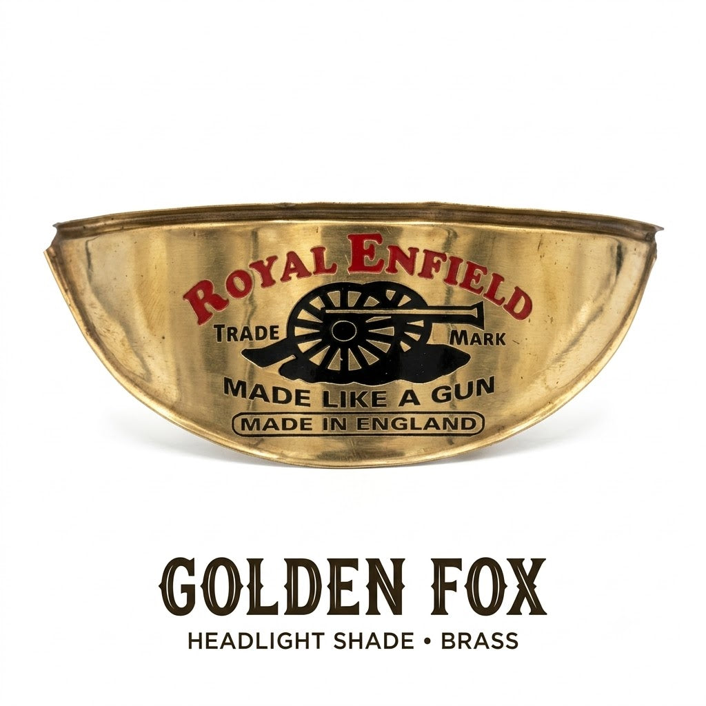 Headlight Shade Brass Painted
