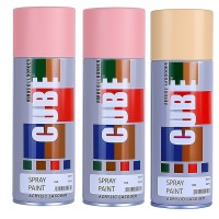 2 light pink 1 copper spray paint