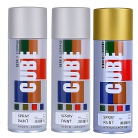 2 silver 1 gold spray paint