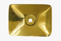 Tapped plate old plain (brass) (v)