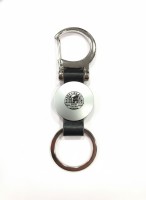 RE Leather Clip Keychain - BLACK