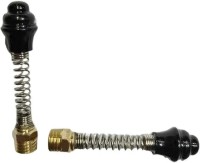 Universal Spring Mirror Nut Pair (Black & Chrome Finish) (H)