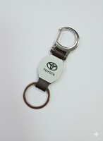 Toyota_Brown_Leather_Carabiner_Keychain