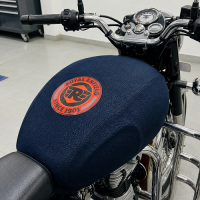 Royal Enfield Tank Cover with Logo – Premium Smooth Finish Fuel Tank Protector