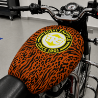 Royal Enfield Wild Beast Tiger Print Tank Cover