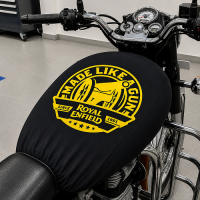 “Made Like A Gun” Tank Cover – Premium Black Bike Tank Protector