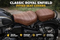 Seat cover brown for classic 3