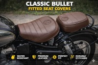 Seat cover brown for classic  5