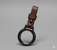 Leather Loop Key Fob (DARK BROWN)