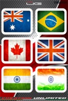 International Flag Sticker Set