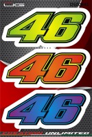 Valentino Rossi 46 Racing Number Sticker Set