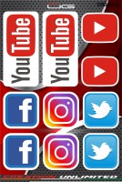 Social Media Logo Sticker Pack
