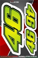 Racing Number 46 Sticker