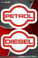 Petrol & Diesel Fuel Tank Sticker