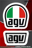 AGV Logo Sticker Decals