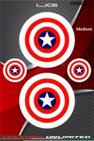 star shield sticker (medium)
